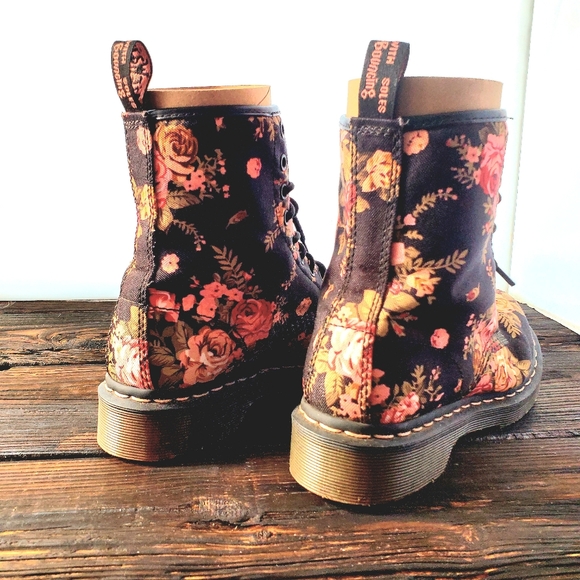 Doc Martens Floral Boots - Picture 4 of 5